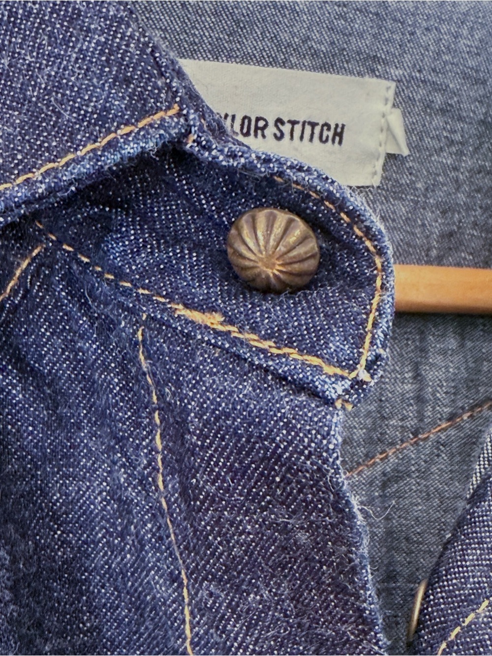 Dark Indigo Denim Western Shirt - Picture 7 of 7